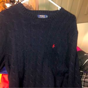 Polo Ralph Lauren, Navy Blue, Sweater. XL. Like New/Gently Used